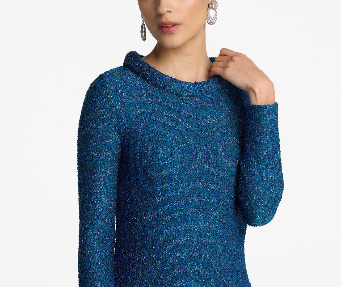 Dress-Sequin-Stretch-Knit