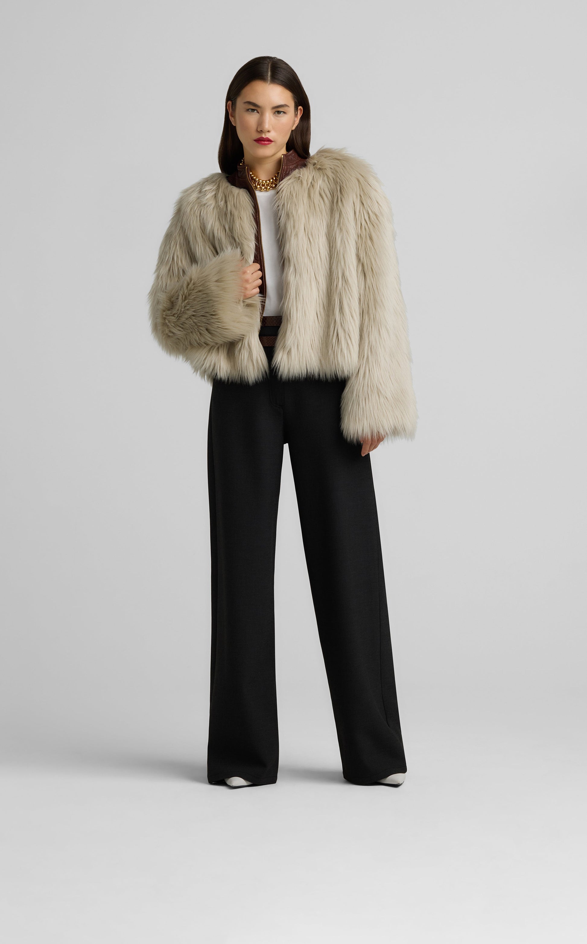 Faux Fur Short Jacket