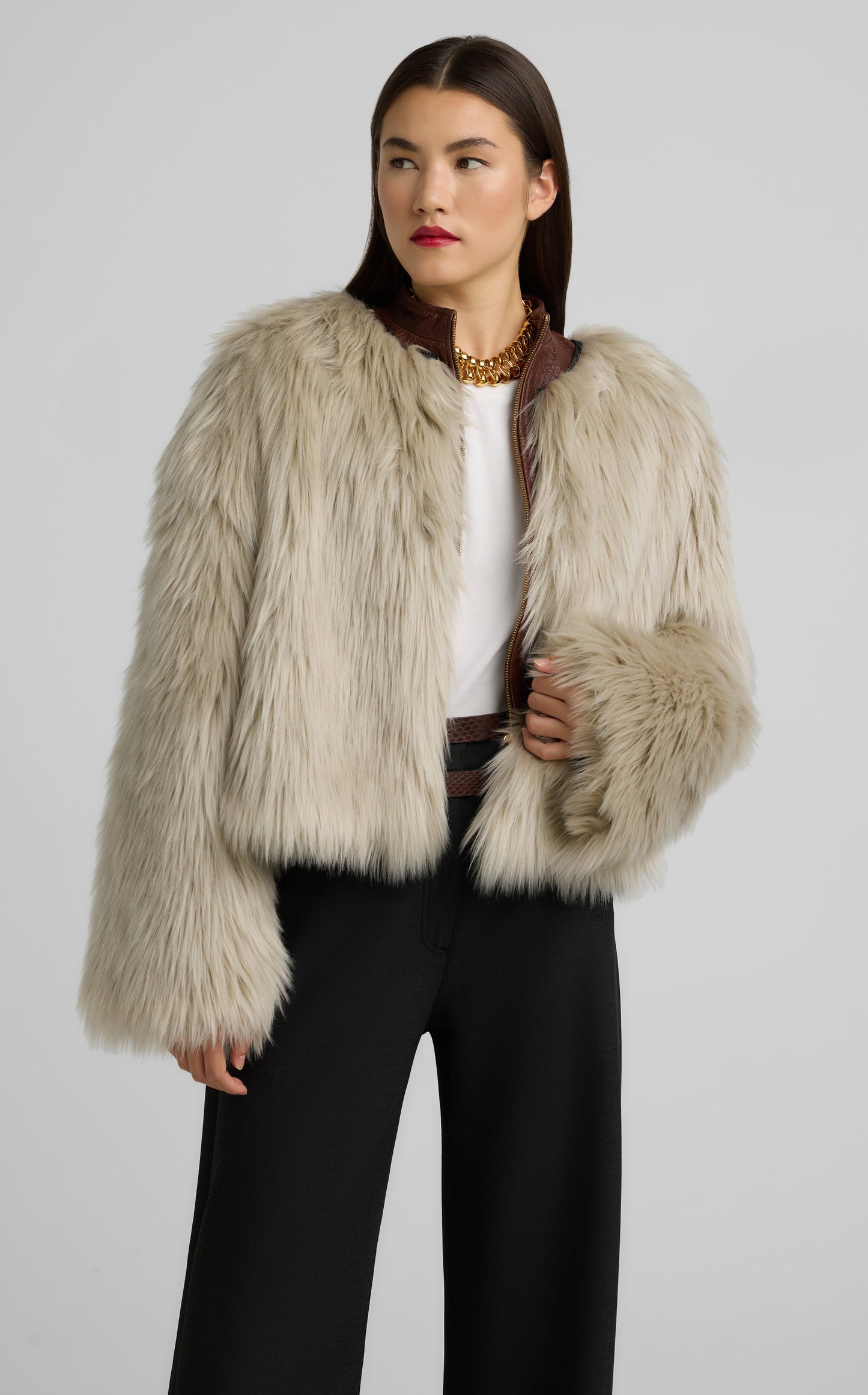 Faux Fur Short Jacket