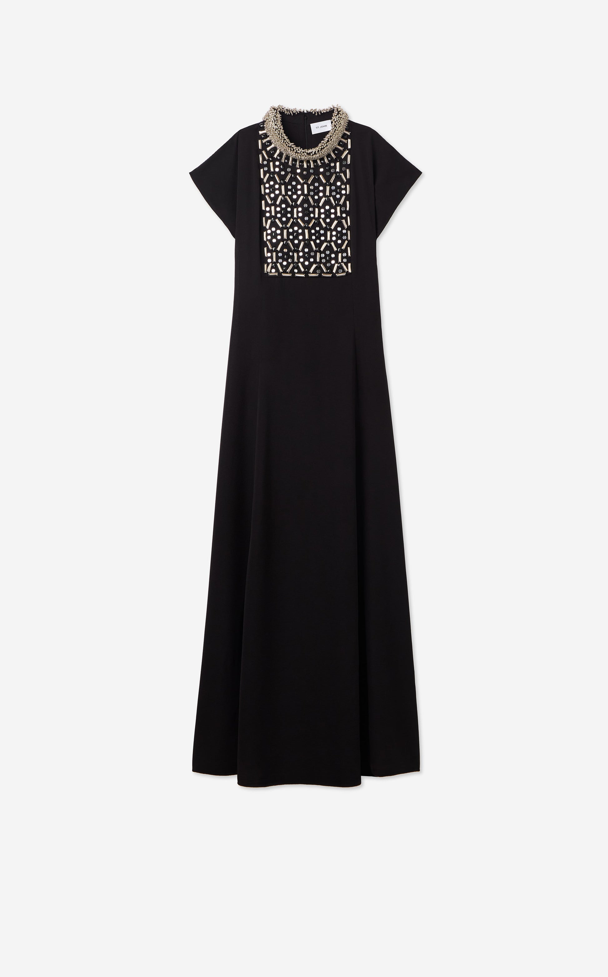 Embellished Cap Sleeve Gown